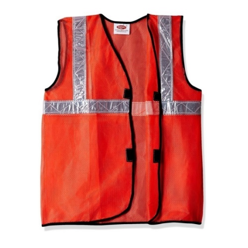 Safari Pro Orange 2 Inch Reflective Safety Jacket, Mesh Type